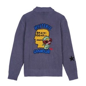 BRAIN DEAD X HYSTERIC MINI CROCHET ZIP CARDIGAN
